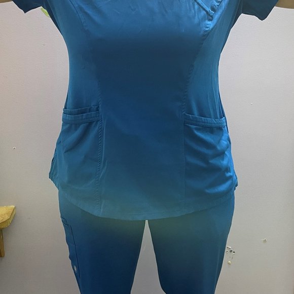 Royal Blue Scrub Set - Picture 2 of 16